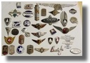 unrestored enameled emblems or badges